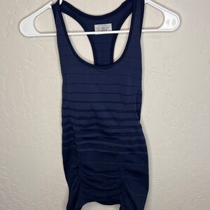 Athleta Dark Blue Striped Tank Top
